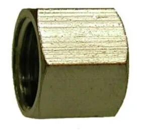 1/2" OD Brass Compression Chrome Plated Nut