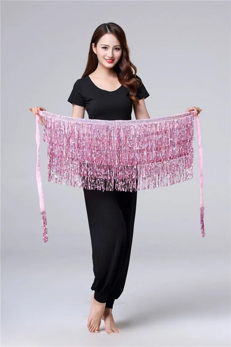 14 Inch Wrap Round Sequin Skirt