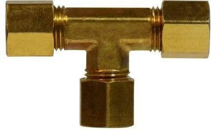 1/8” Lead Free Brass Compression Tee