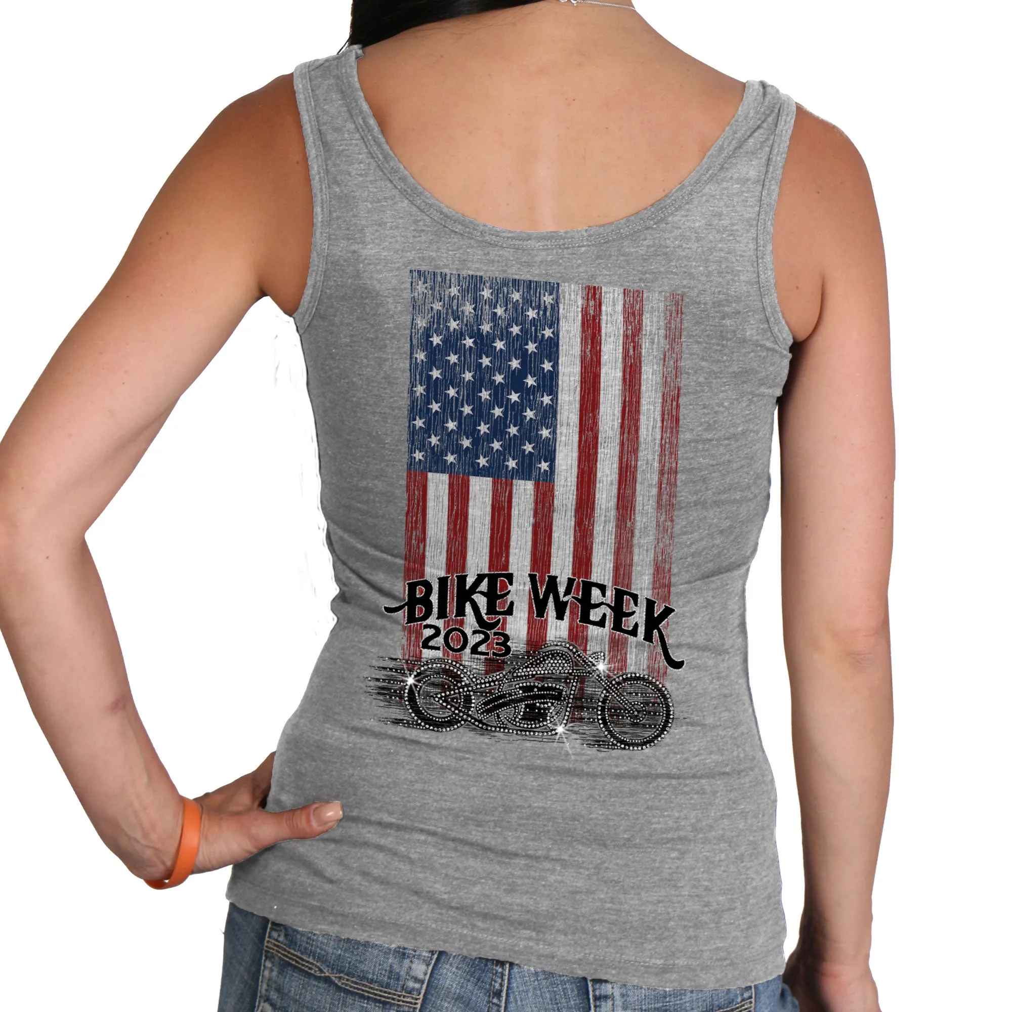 2023 Daytona Beach Bike Week Bling Bike Ladies Tank Top