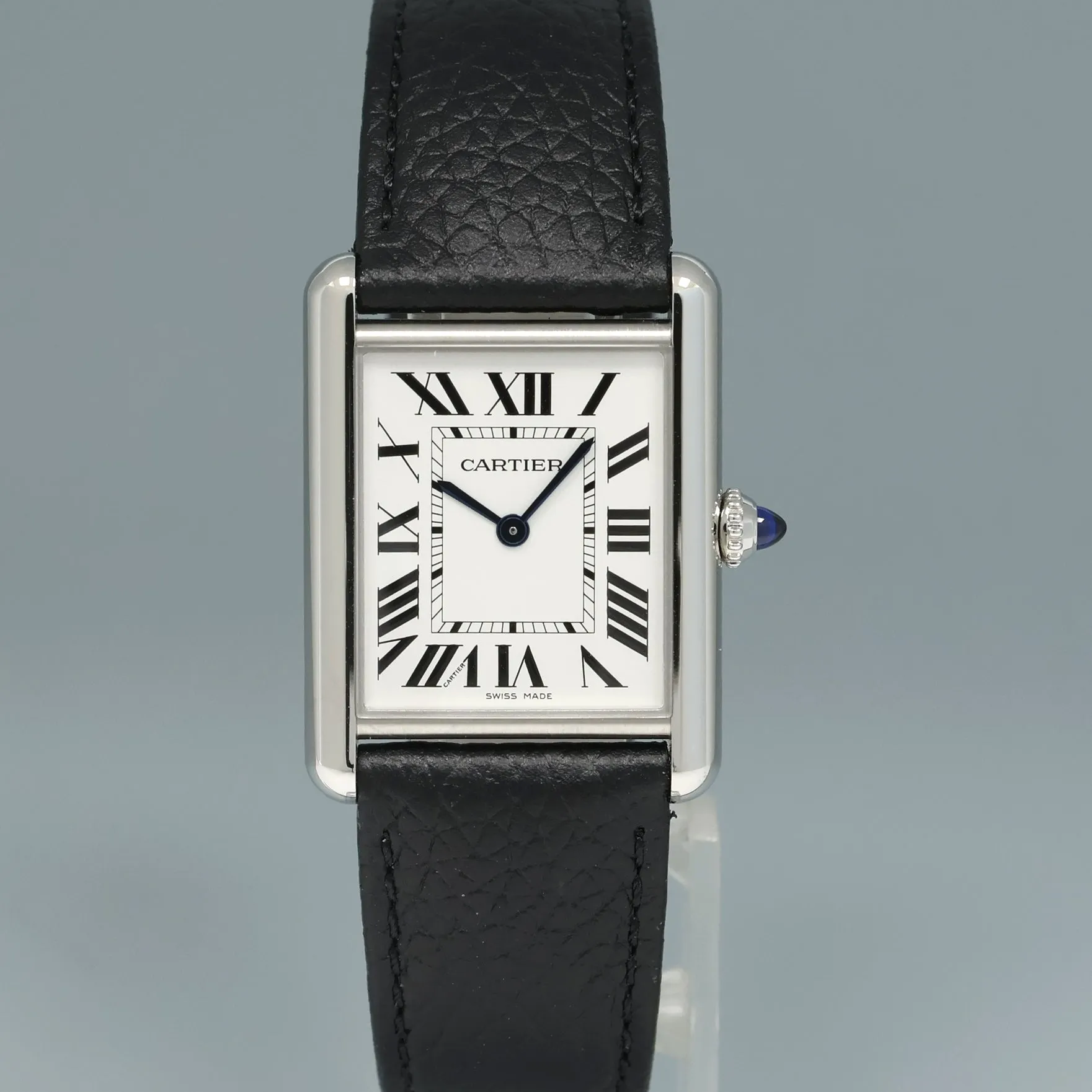 2023 PAPERS Cartier Tank Must Large Model WSTA0041 Steel White Roman Quartz Watch