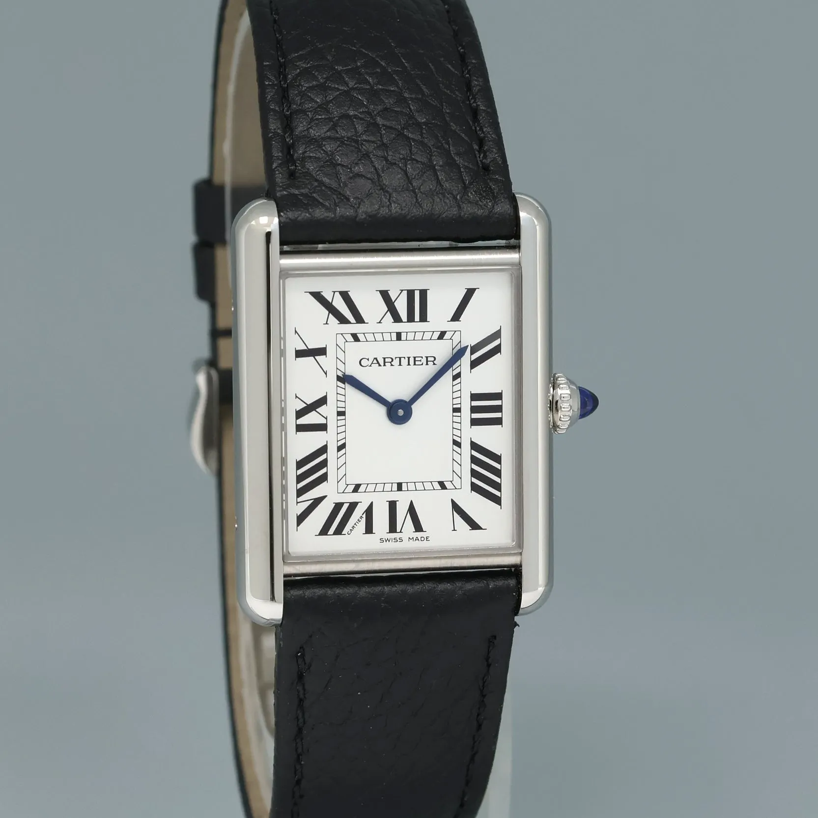 2023 PAPERS Cartier Tank Must Large Model WSTA0041 Steel White Roman Quartz Watch