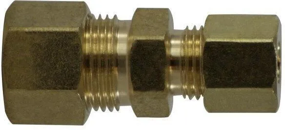 5/16” X 1/4” Lead Free Brass Compression Reducing Union