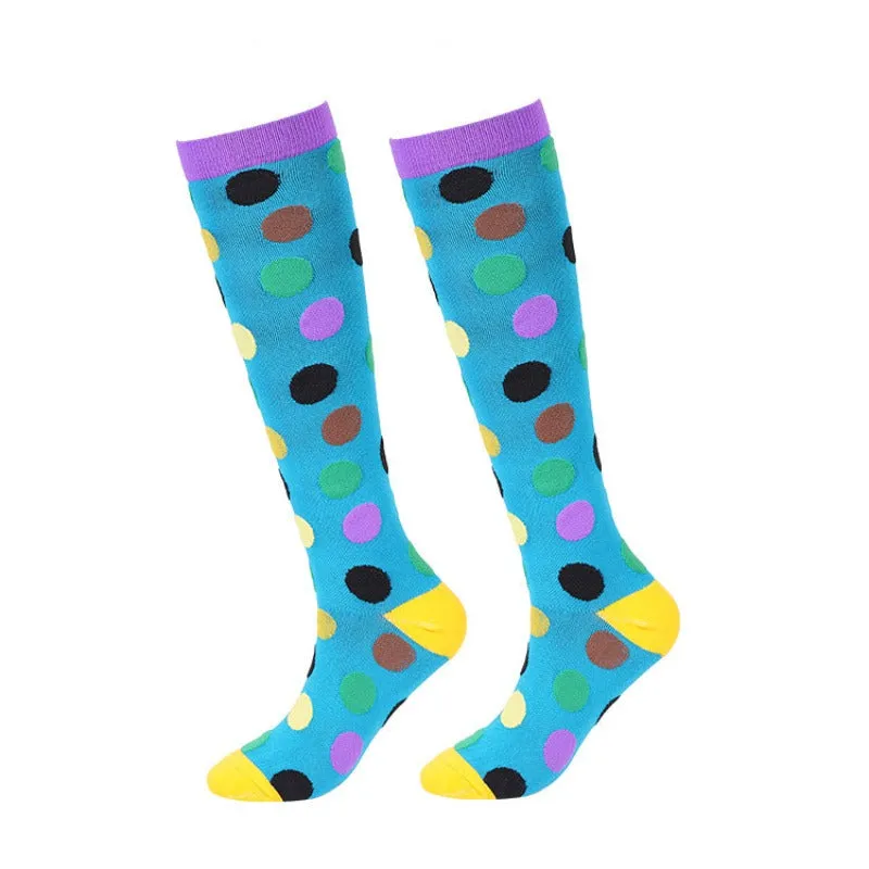 7 Pairs Cartoon Fruit Compression Socks