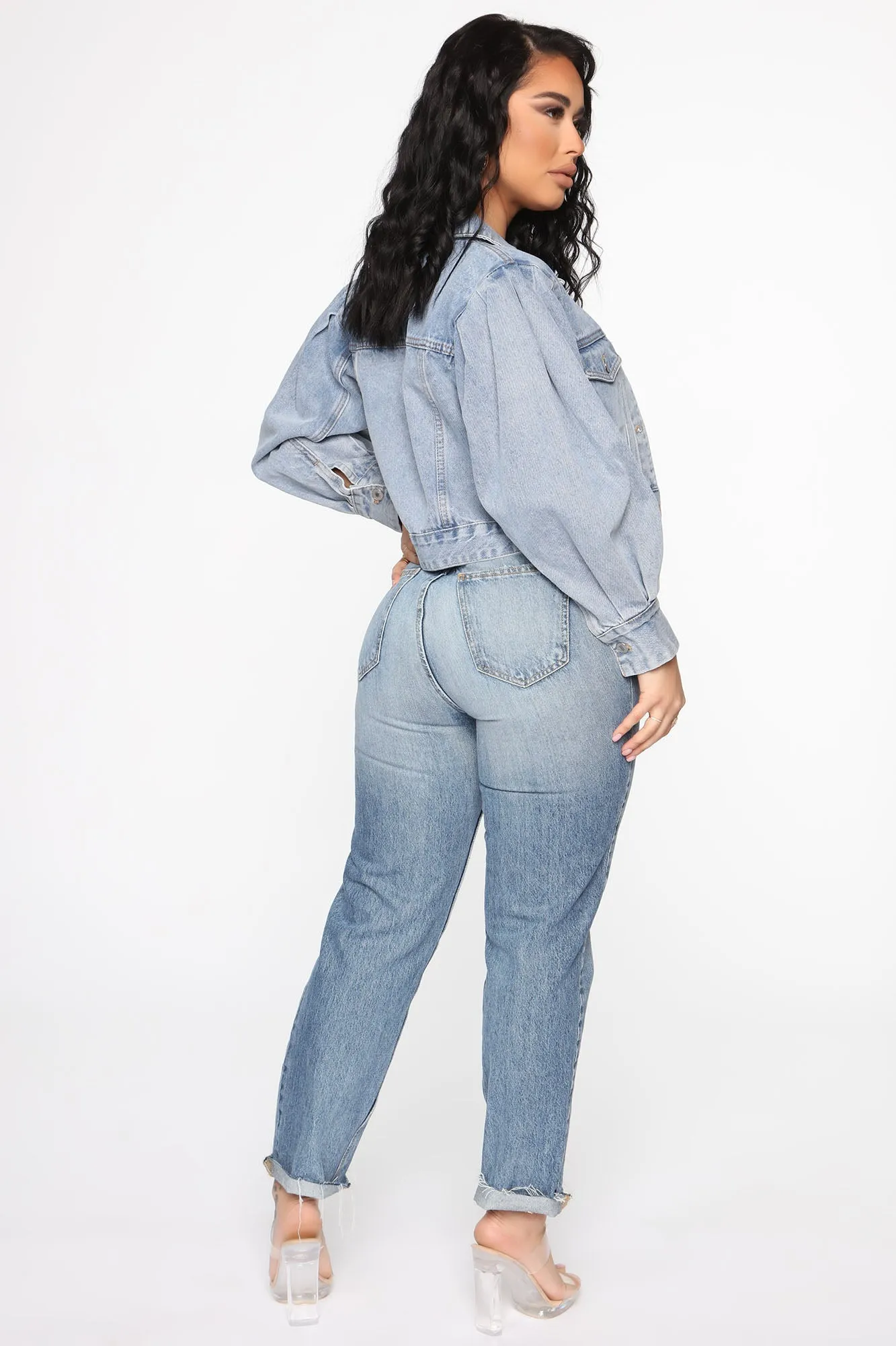 A Dime A Denim Crop Jacket - Light Wash