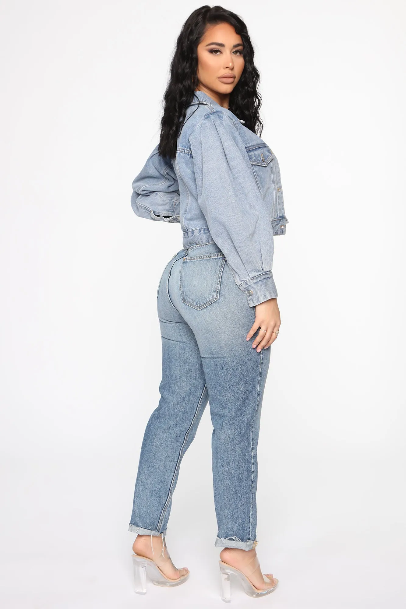 A Dime A Denim Crop Jacket - Light Wash