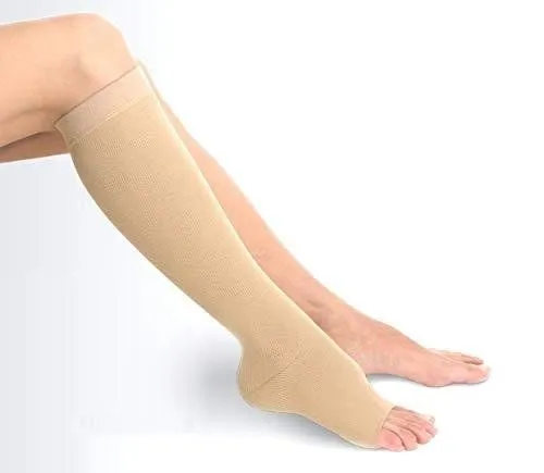 ActiLymph Class 1 Below Knee Open Toe Compression Stockings 18-21 mmHg