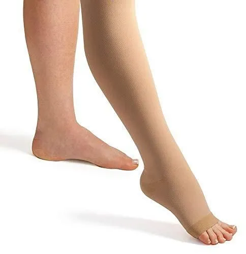 ActiLymph Class 1 Below Knee Open Toe Compression Stockings 18-21 mmHg