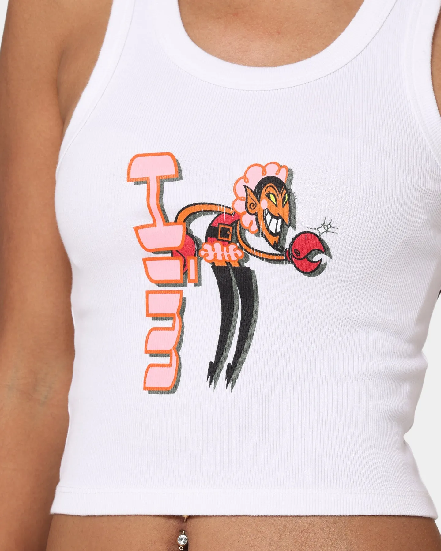 American Thrift X Powerpuff Girls Women's HIM Tank Top White