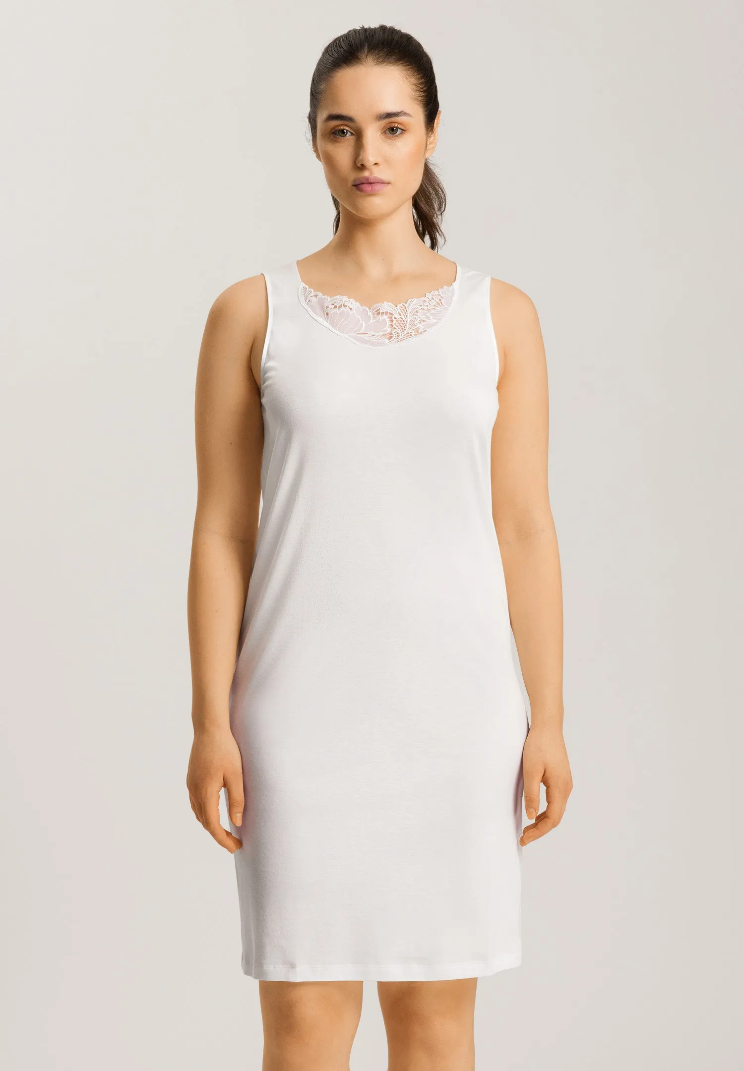 Anne  Cotton Tank Nightgown | Off White 74890-102