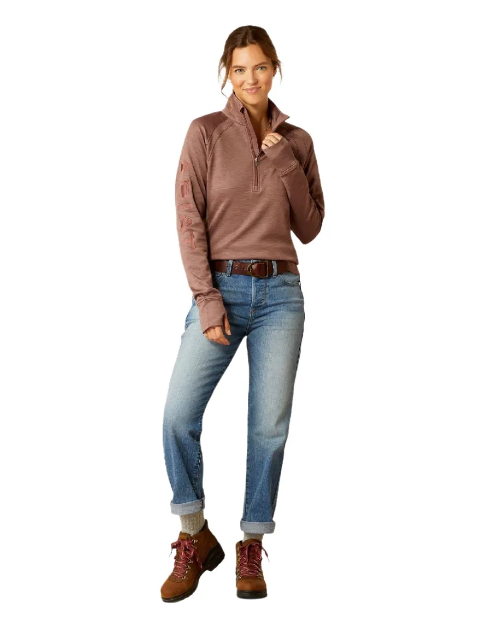 Ariat Womens Tek Team Half Zip Sweatshirt