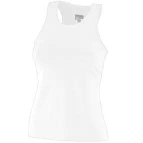 Augusta Girl's Poly/Spandex Solid Racerback Tank