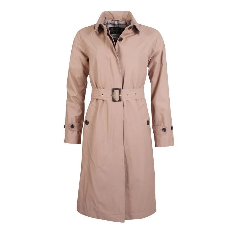 Barbour Findhorn Ladies Waterproof Trench Rain Jacket - Oatmeal