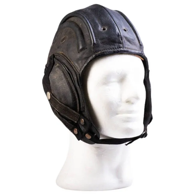 Belgian Army Tank Leather Helmet