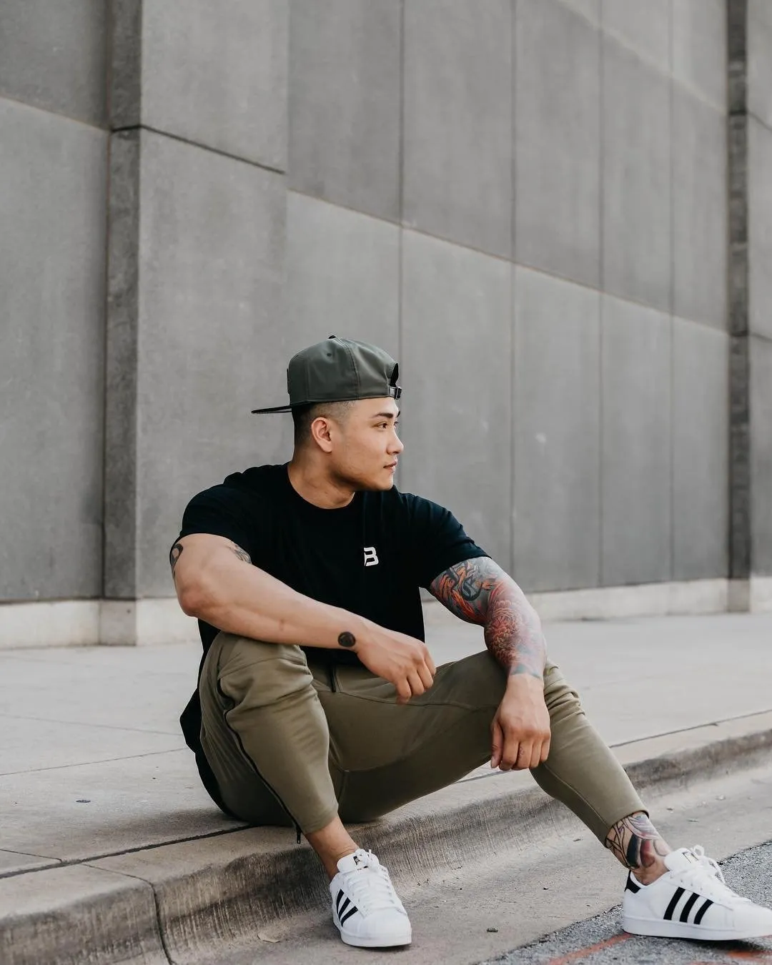 Better Bodies Harlem Zip Pants - Military Green