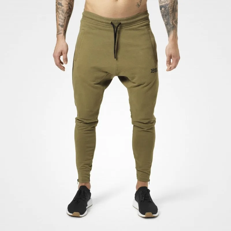 Better Bodies Harlem Zip Pants - Military Green