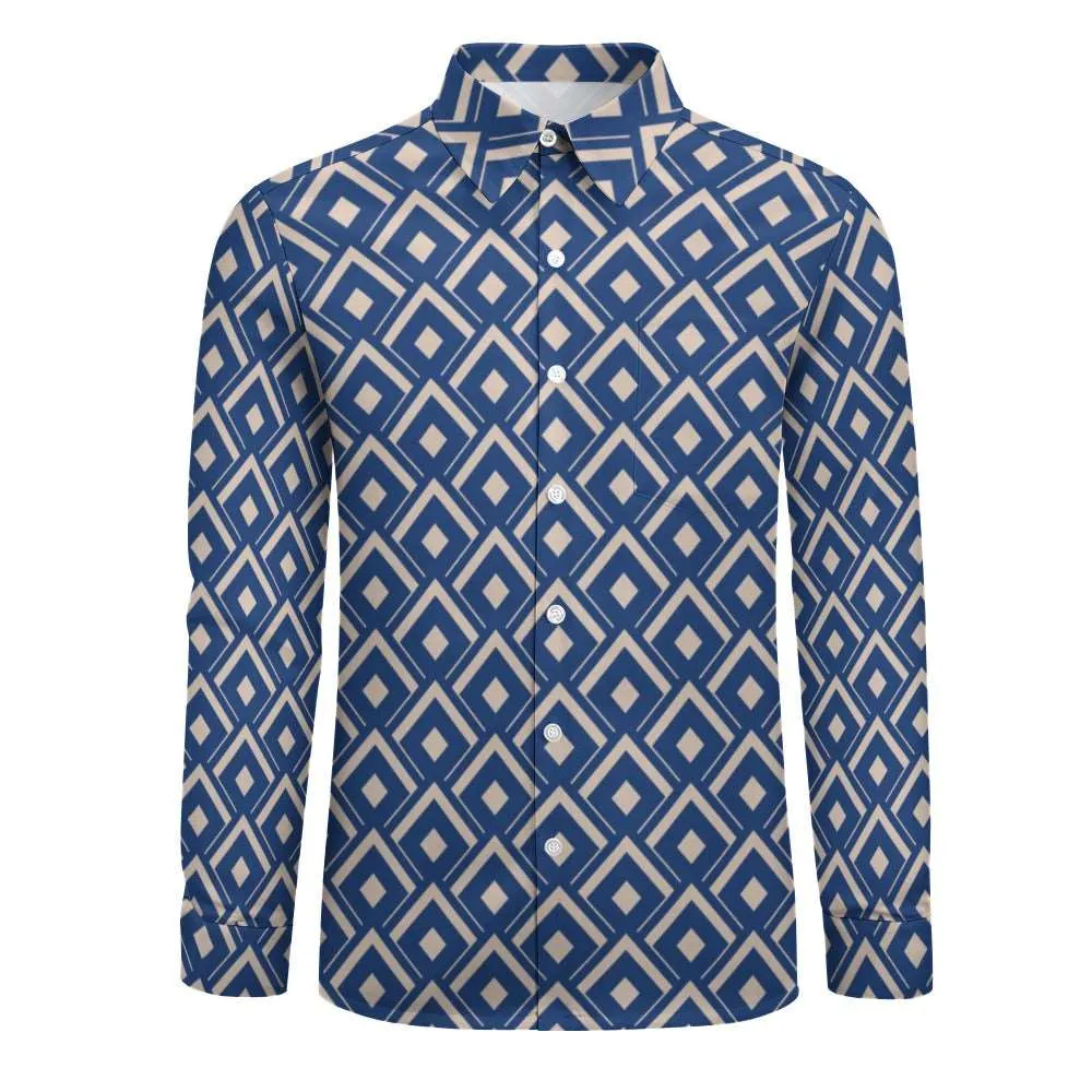 Blue Diamond One Pocket Long Sleeve Shirt