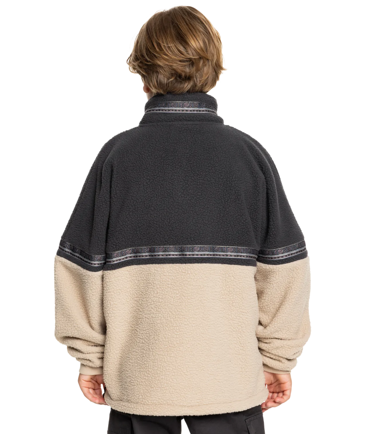 Boys Take Us Back Fleece Jacket in Plaza Taupe