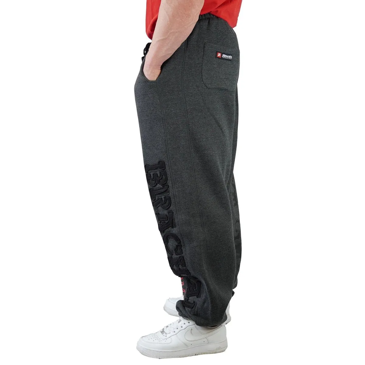 Brachial Tracksuit Trousers Gym - Dark Grey/Black