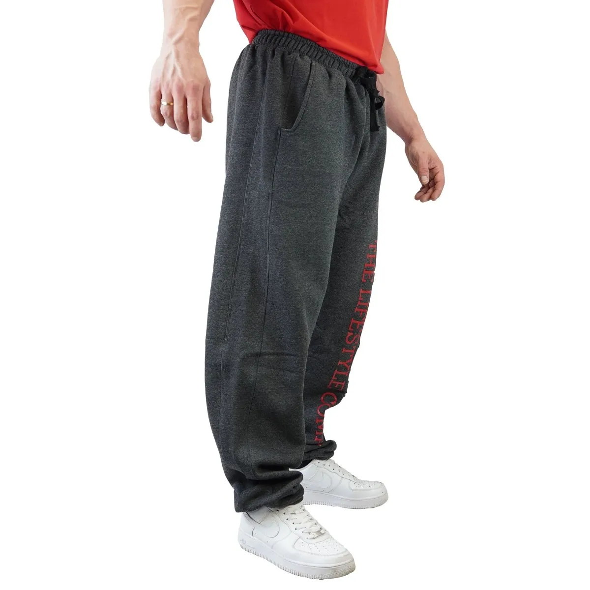 Brachial Tracksuit Trousers Gym - Dark Grey/Black