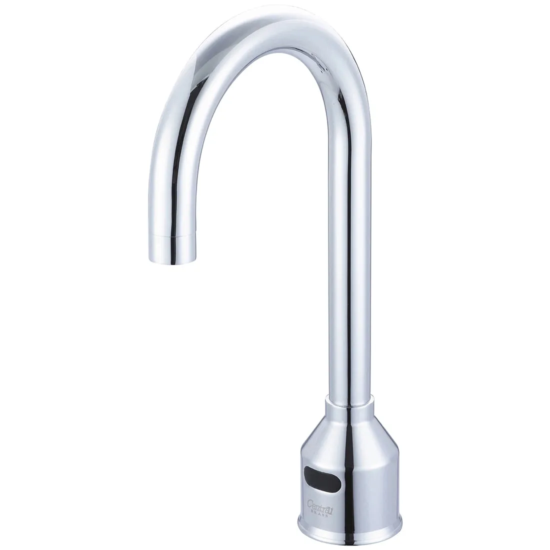 Central Brass - Single Hole Gooseneck Deck Mount Electronic Sensor Faucet (2096)