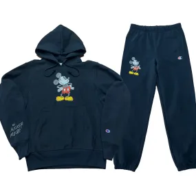 Champion X Disney Mickey Mouse Embroidered Logo Reverse Weave Hoodie or Sweatpants