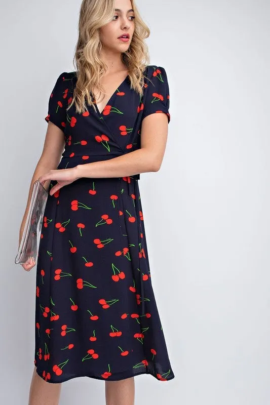 Cherry on Top Wrap Dress