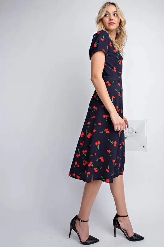 Cherry on Top Wrap Dress