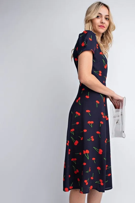 Cherry on Top Wrap Dress