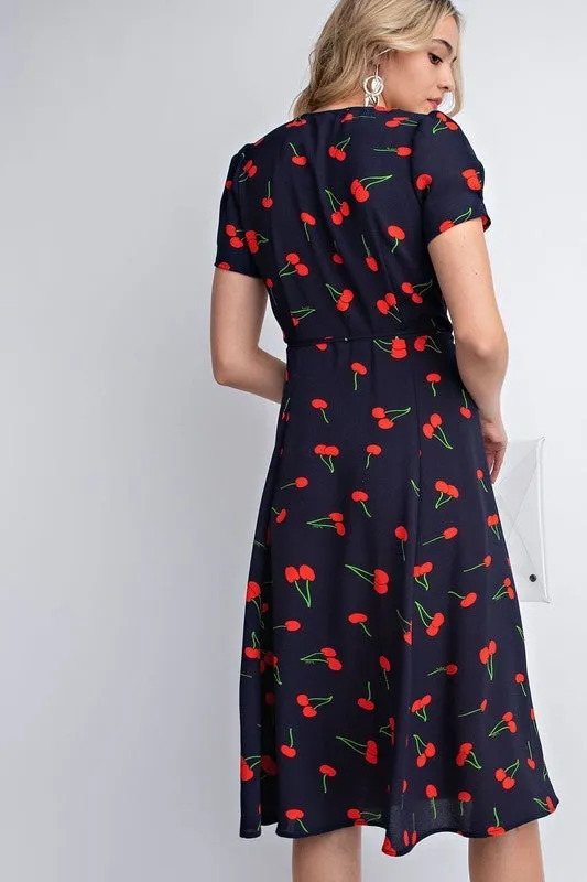 Cherry on Top Wrap Dress