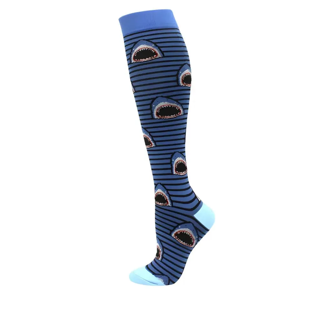 Colorful Compression Travel Socks