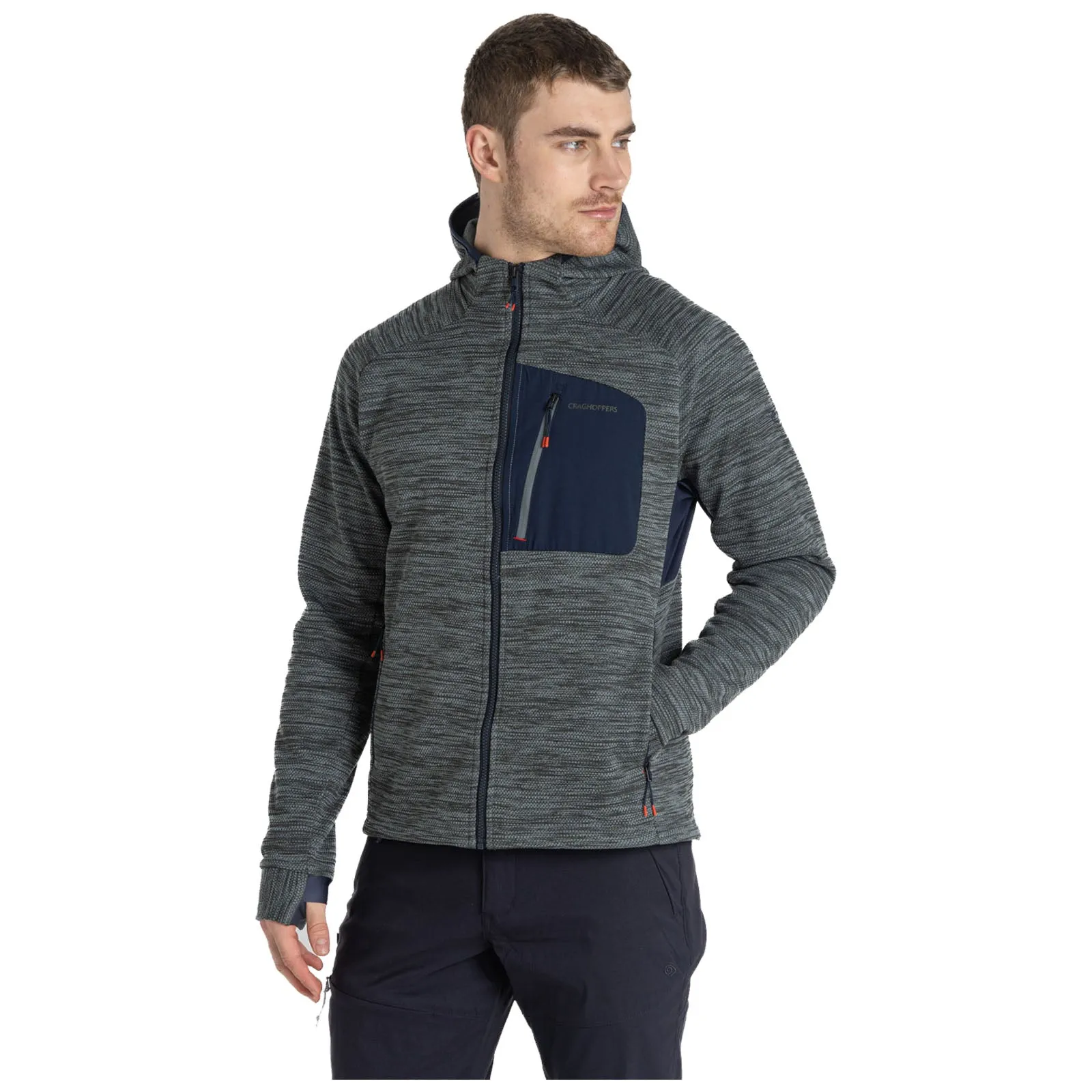 Craghoppers Mens Tarbert Hooded Fleece Jacket