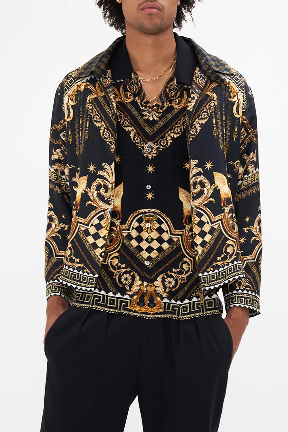 CROPPED ZIP THROUGH JACKET DUOMO DYNASTY