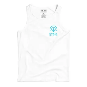 Diamonds & Woods White Tank Top