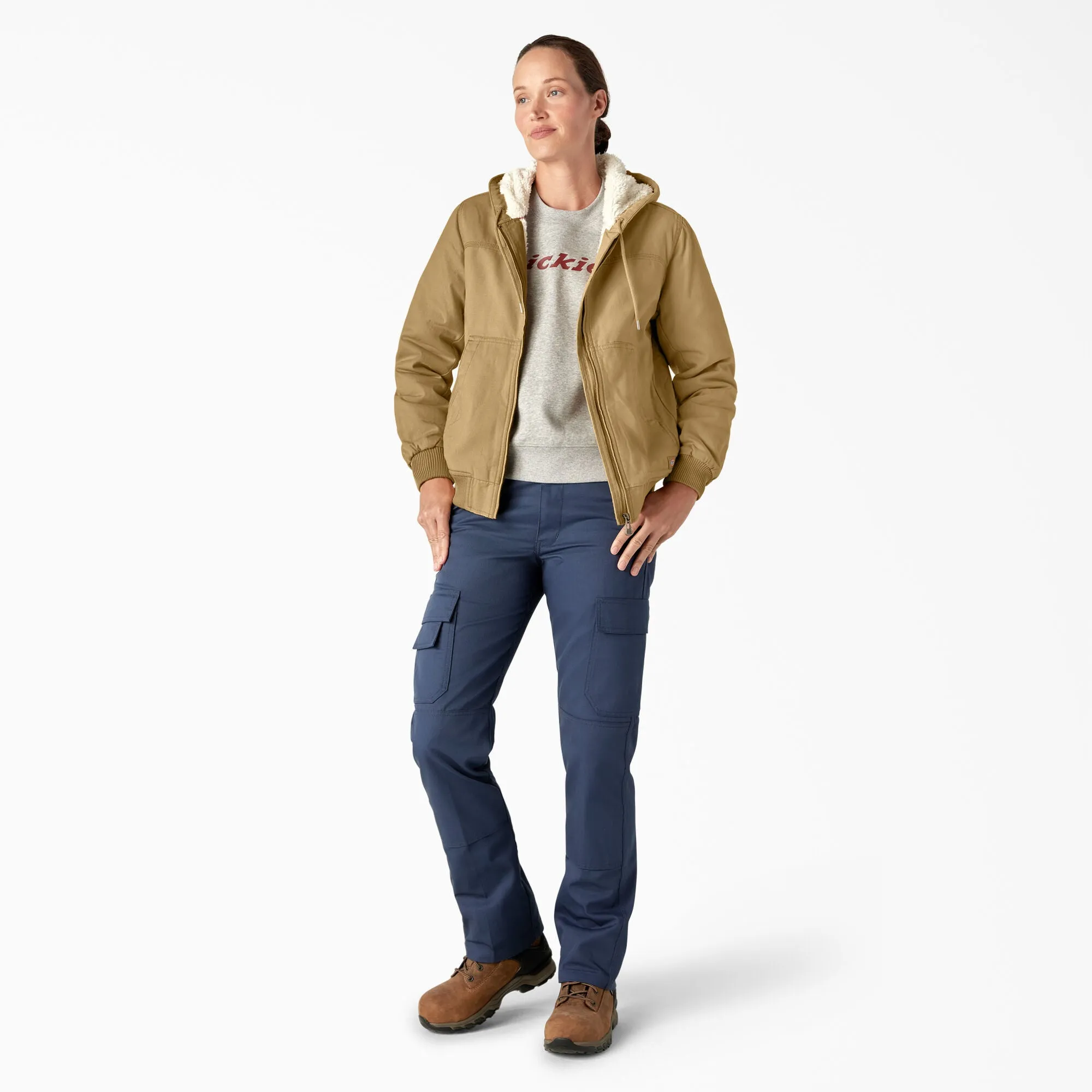 Dickies Women's Fleece Lined Duck Canvas Jacket