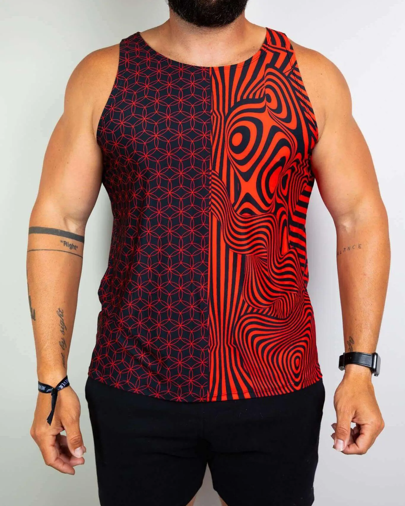 Duality Unisex Tank Top - Red