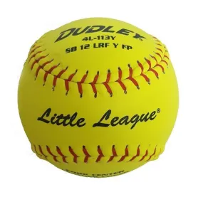 Dudley 12" Little League SB 12 Fastpitch Softball (Dozen): 4L113Y