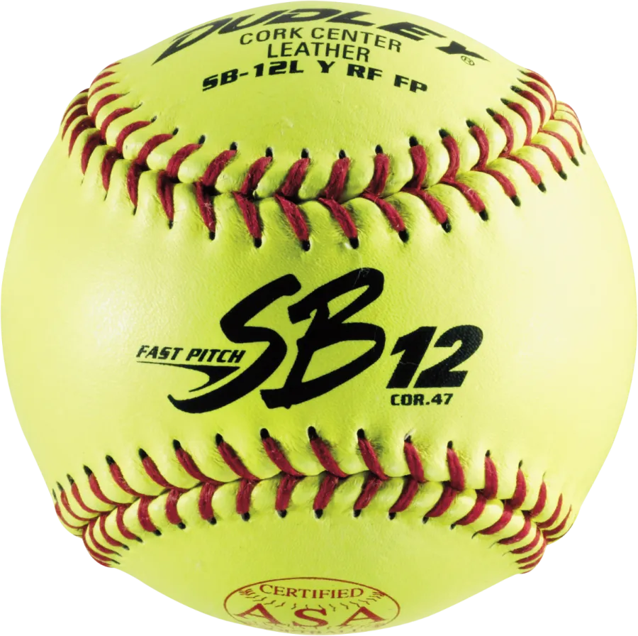 Dudley 12" SB 12L ASA Leather Fastpitch Softball (Dozen)