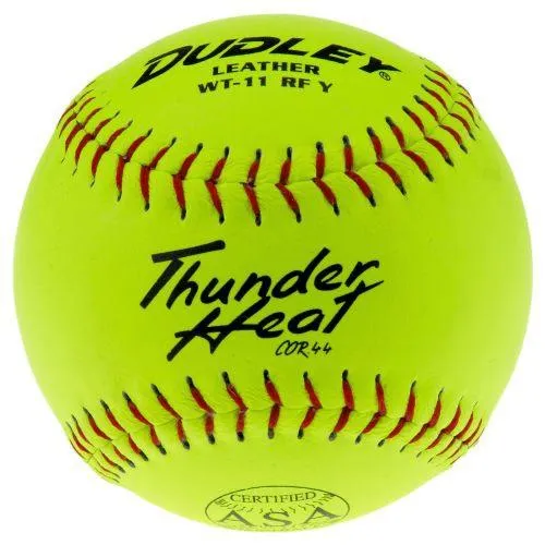 Dudley Thunder Heat 11 Inch Fastpitch ASA 47-375 Softball - One Dozen: WT11YFP