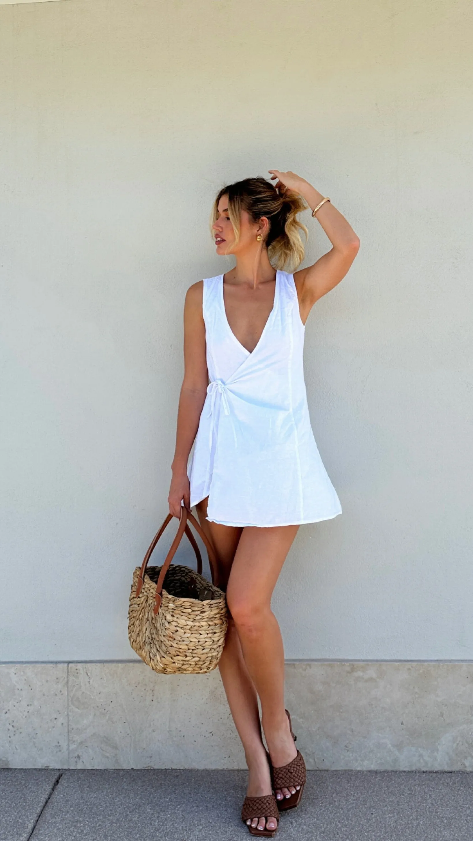 Ellie Wrap Dress - White