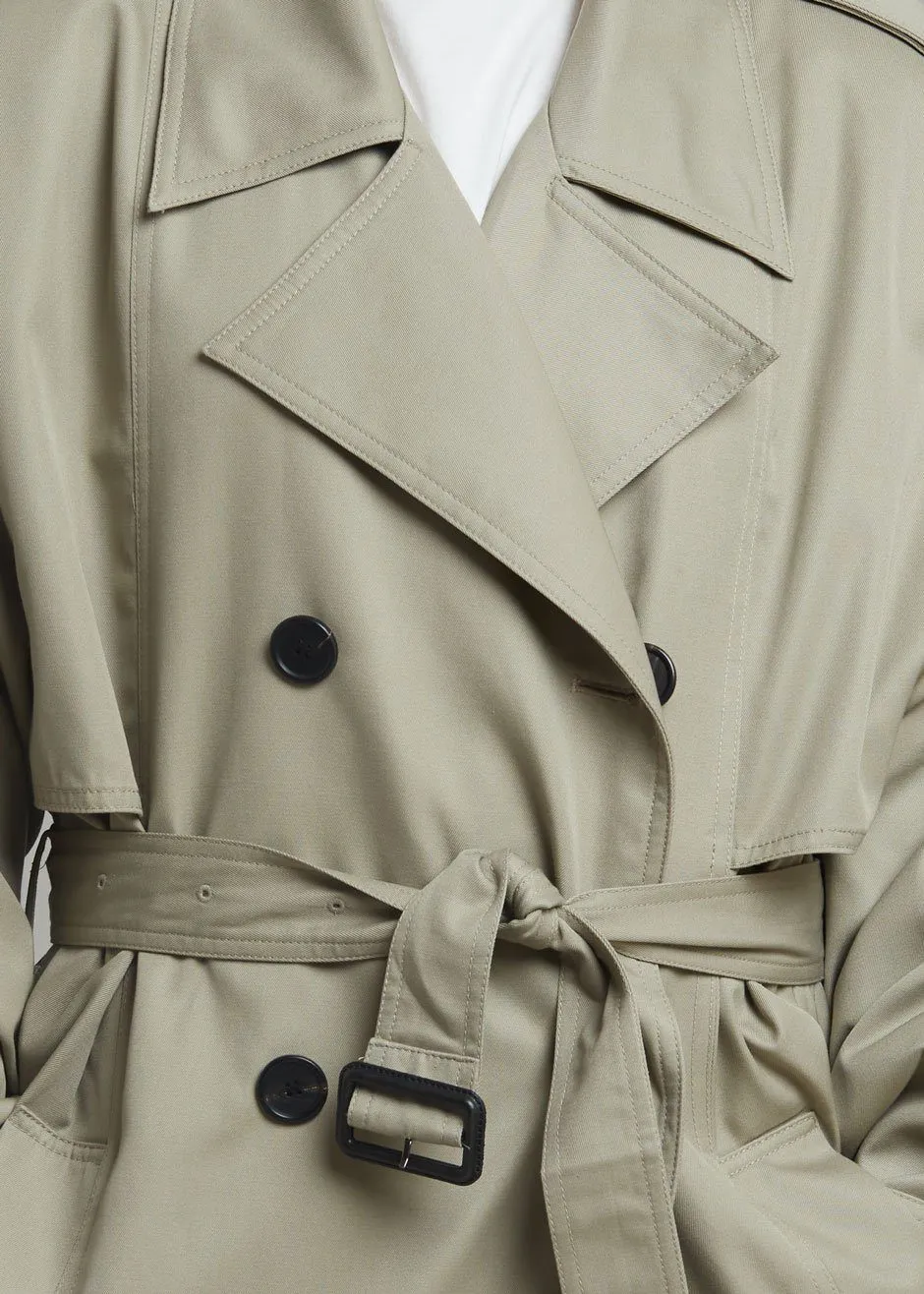 Eugene Trench Coat - Pale Khaki