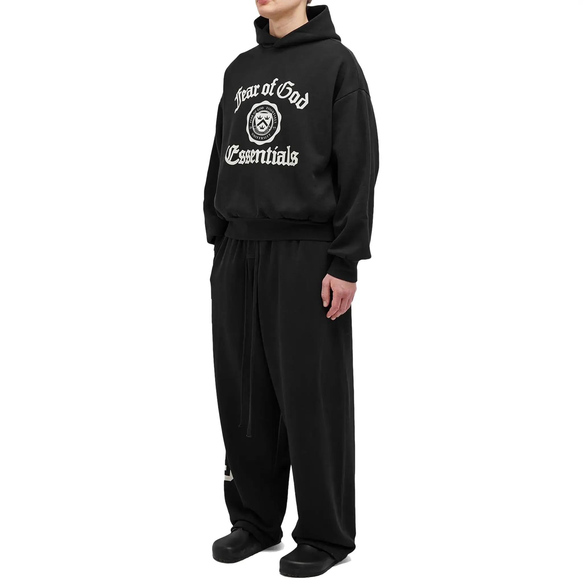 Fear Of God Essentials Heavy Fleece Relaxed Fit Black Sweatpants