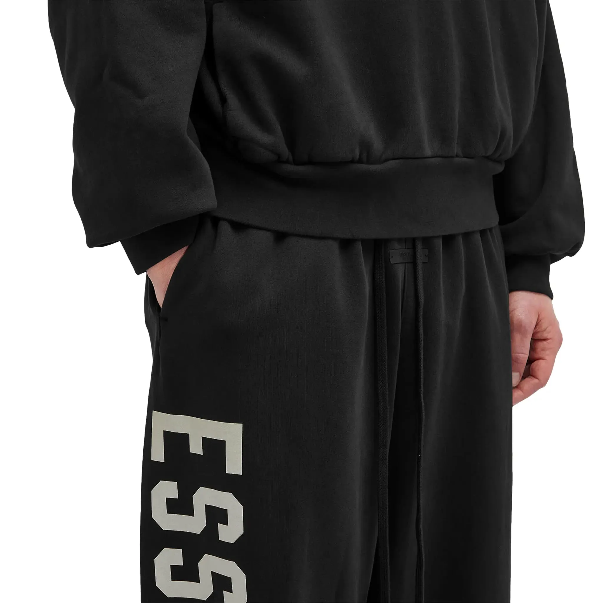 Fear Of God Essentials Heavy Fleece Relaxed Fit Black Sweatpants