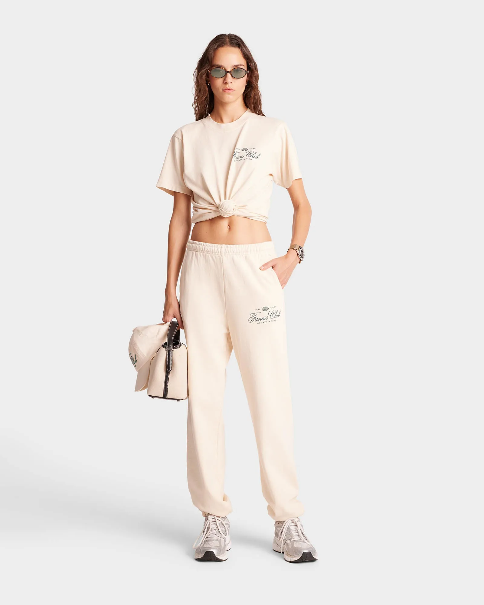 Fitness World Sweatpant - Cream/Alpine