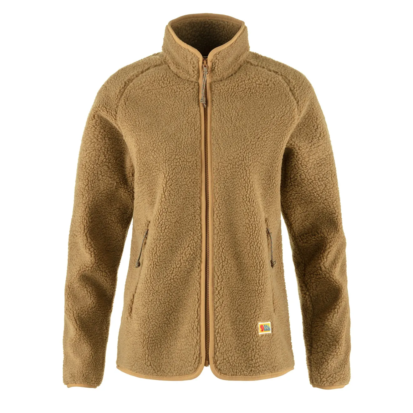 Fjallraven Womens Vardag Pile Fleece Buckwheat Brown