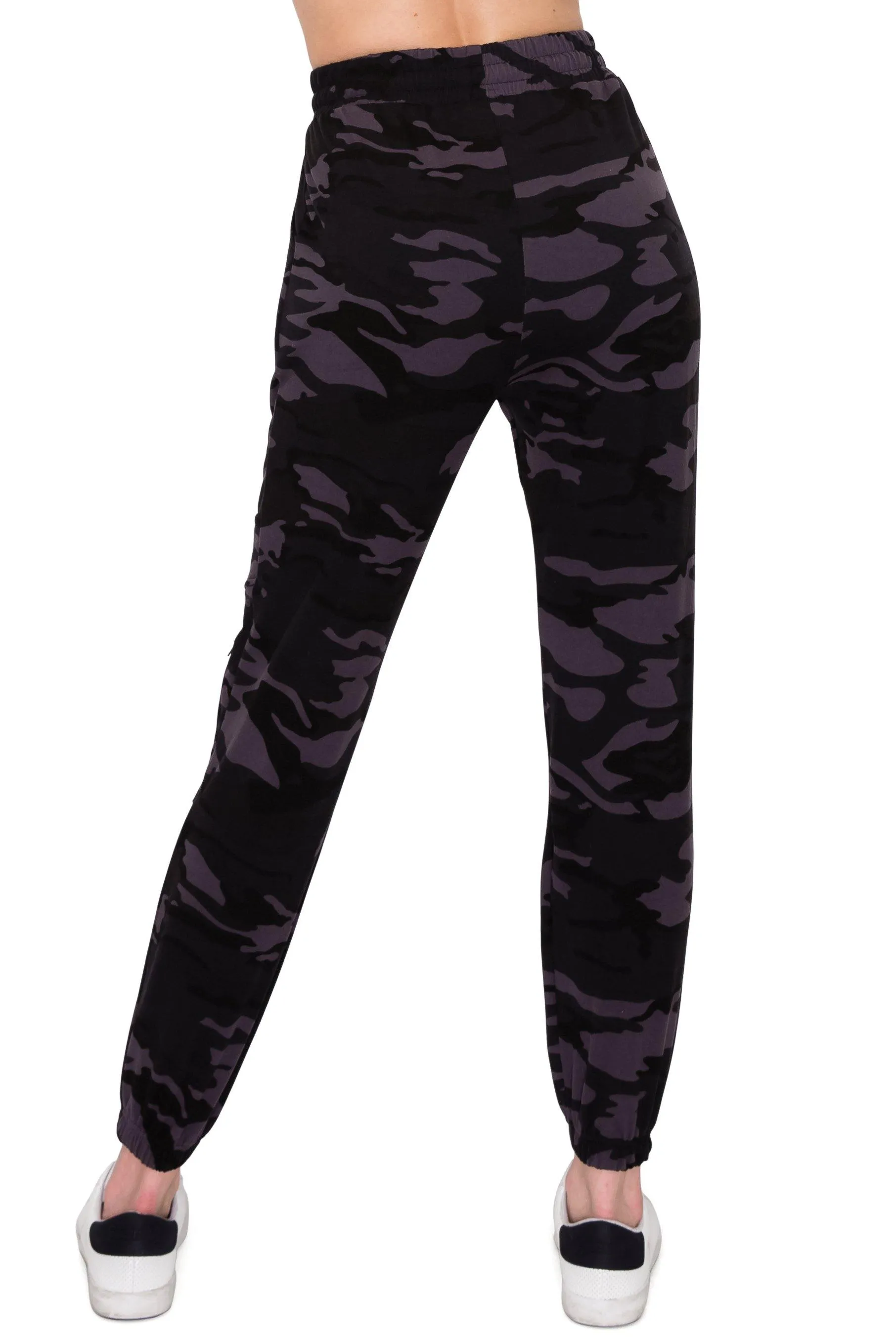 Fleece Jogger Track Pants - Soft Winter Stretch Zipper Sweatpants