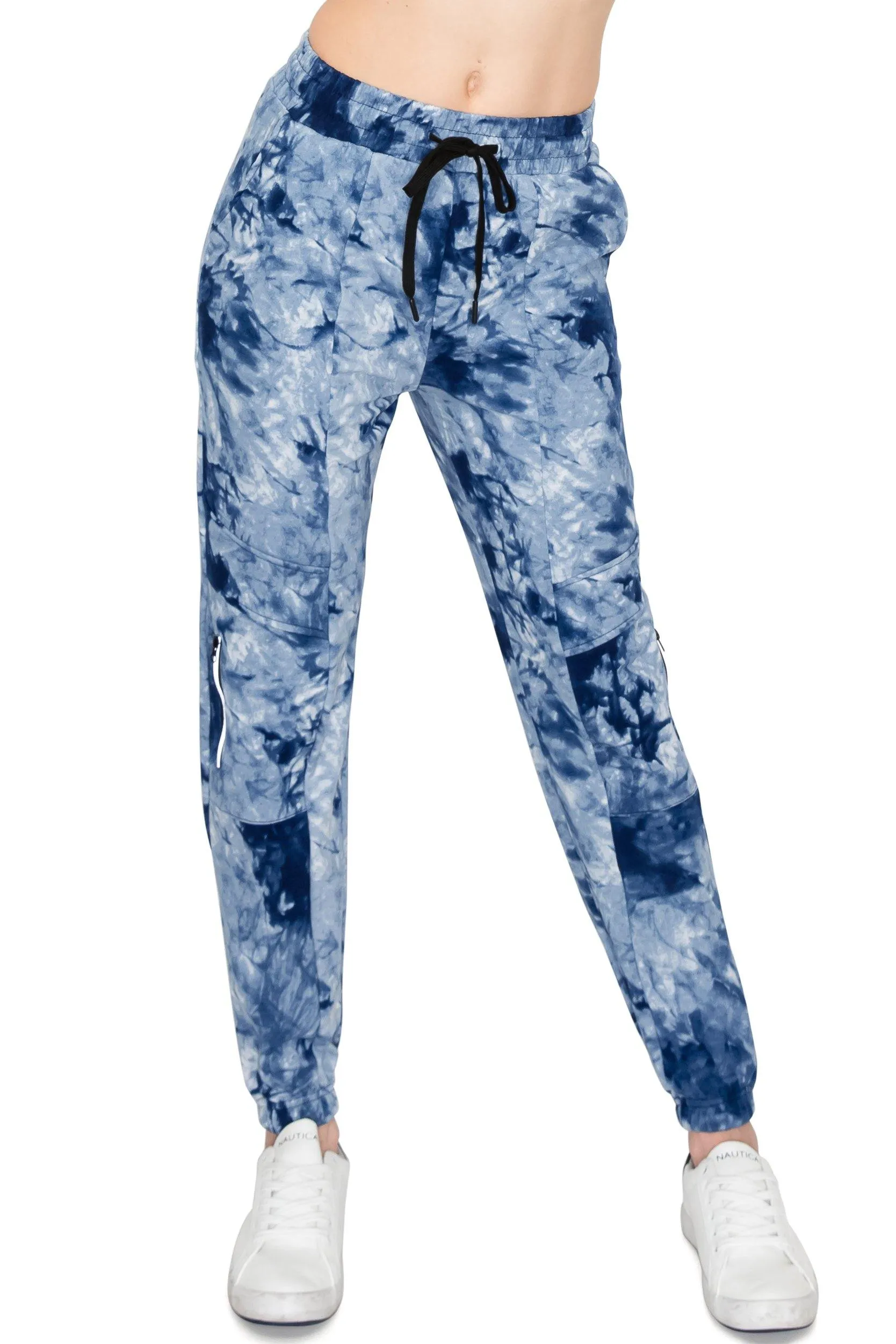 Fleece Jogger Track Pants - Soft Winter Stretch Zipper Sweatpants