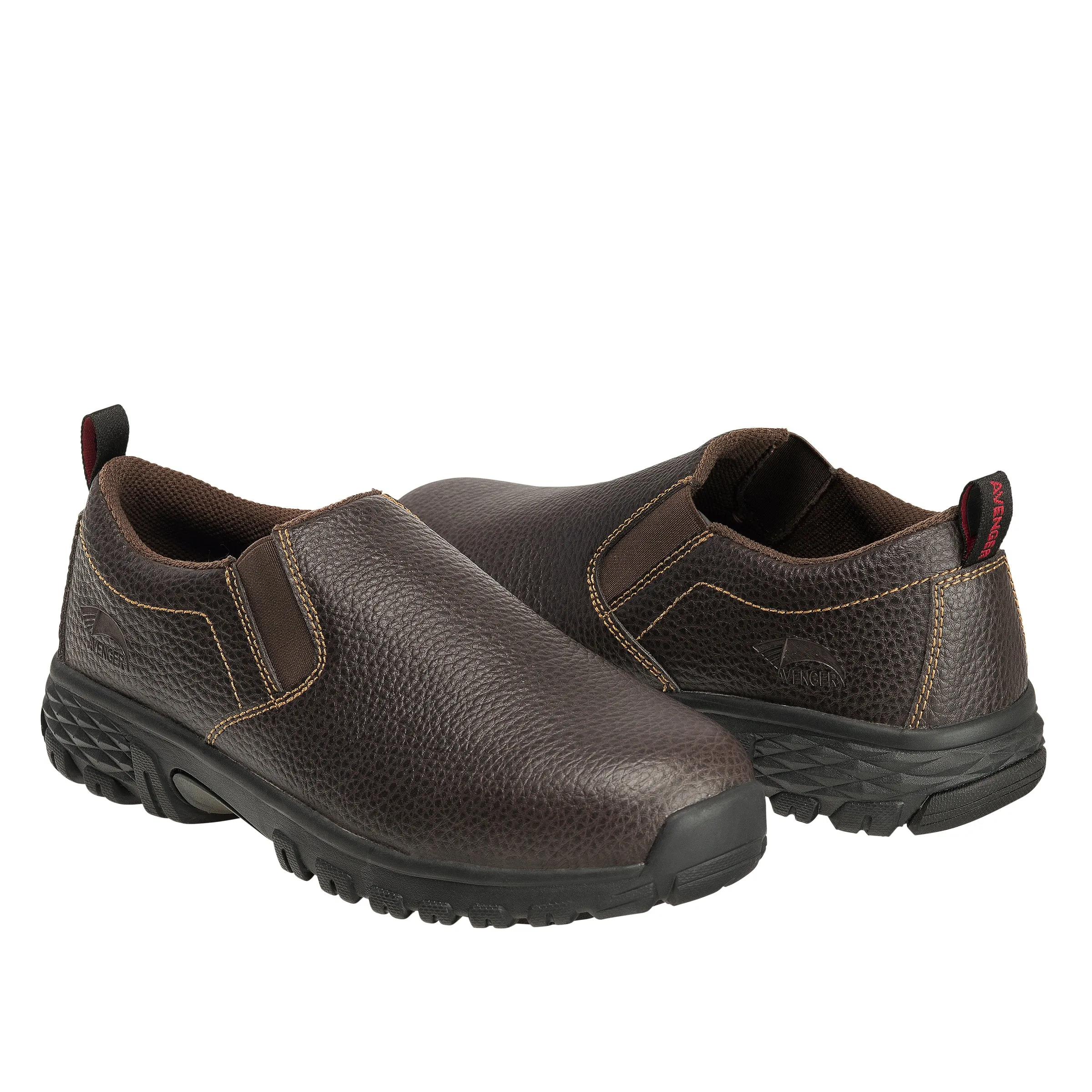 Flight Brown Alloy Toe SD10 Slip-On Work Shoe