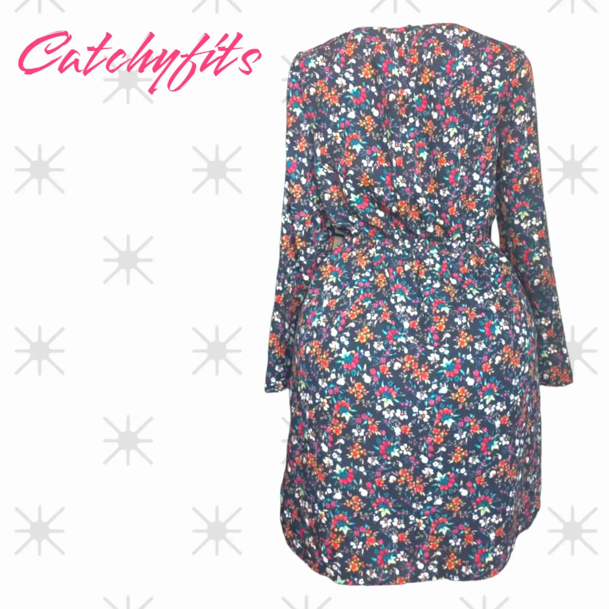 Floral Print Round Neck Dress perfect for Spring & Summer