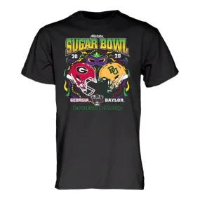 Georgia Bulldogs Baylor Bears 2020 CFP Sugar Bowl "Slushy" Black T-Shirt